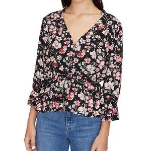 Sanctuary Windswept Floral-Print Top size SMALL - NWT